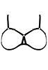 Soutien gorge ouvert Frame Bondage Noir
