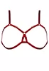Soutien gorge ouvert Frame Bondage Rouge