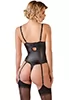 Body string ouvert redresse sein cuir simili