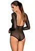 Body transparent noir sexy B124