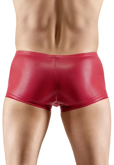 Boxer rouge satiné pour homme