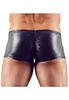 Boxer wetlook deux zips pour homme