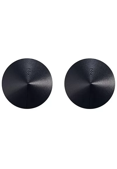 Cache tétons cuir véritable noir Sublimie