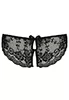 Culotte ouverte en dentelle noire