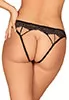 Culotte ouverte fesses nues Meshlove noir