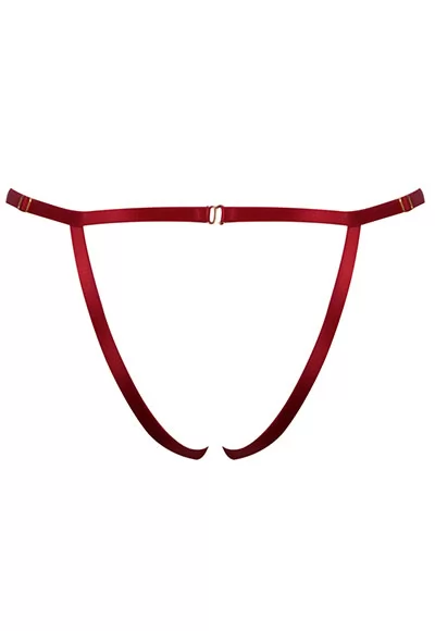 Culotte ouverte Frame Bondage Rouge