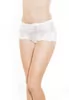 Culotte taille haute blanche dentelle transparence