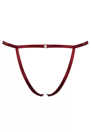 Culotte ouverte Frame Bondage Rouge