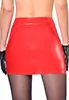 Jupe rouge vinyle zippée Livinia