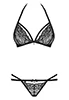 Lingerie dentelle 2 pcs Noir 838