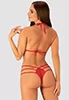 Lingerie sexy soutien gorge ouvert rouge Giftella 2p