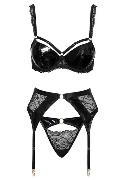 Lingerie vinyl soutien gorge 3p