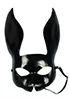 Masque Bunny en Cuir Noir