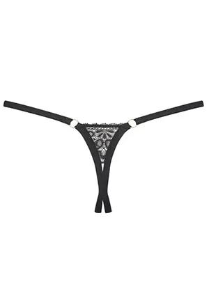 Meshlove String ouvert noir