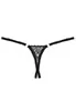 Meshlove String ouvert noir