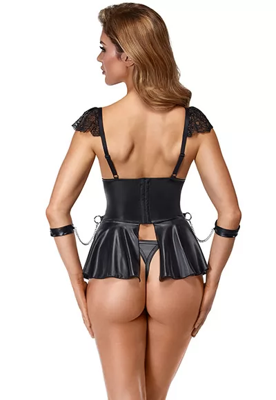 Mini babydoll fetish et string