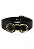 Monarch Choker Cuir Noir