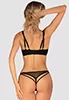 Nesari Soutien gorge et String noir