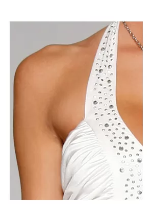 Robe longue noire épaules nues