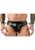 Slip ouverture Jock wetlook menottes