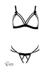Soutien gorge et String ouverts Guimauve
