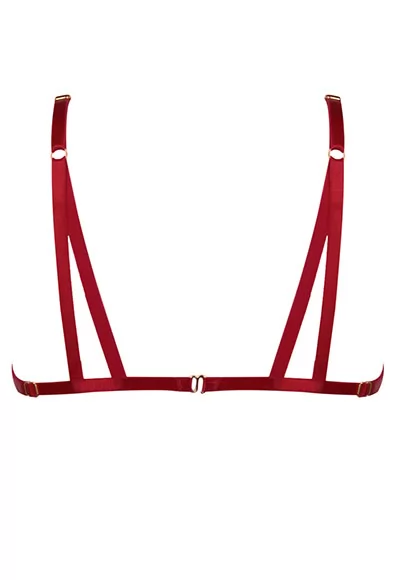 Soutien gorge ouvert Frame Bondage Rouge