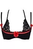 Soutien gorge redresse sein rouge noir