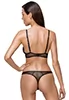 Soutien gorge et string en tulle transparent