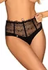 Tanga taille haute Sharlotte noir