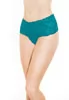 Tanga taille haute vert turquoise dentelle