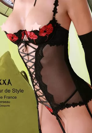 Verseau Guêpière demi sein sexy luxe