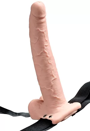 Vibro réaliste creux 25cm sur harnais