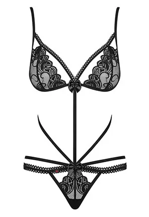 Body dentelle Wonderia Noir