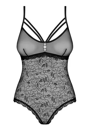 Body ouvert dentelle Noir 818