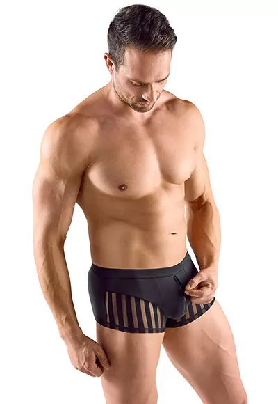 Boxer à rayures transparentes pour homme