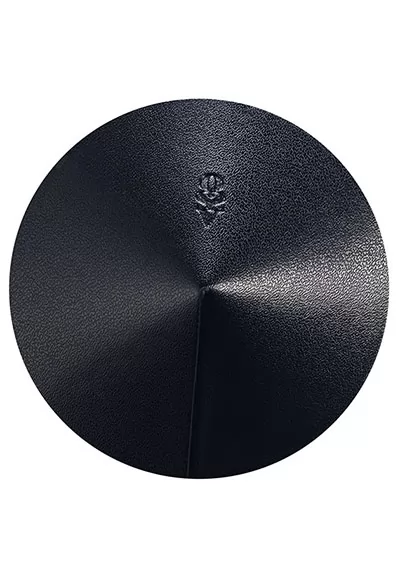 Cache tétons cuir véritable noir Sublimie