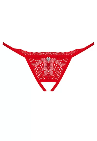 Chilisa string ouvert rouge