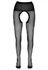 Collant ouvert noir sexy pointes renforcées