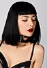 Cut out Choker Cuir Noir