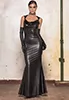 Gaelle robe longue wetlook