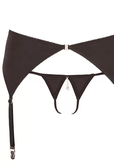 Lingerie classe ouverte strass bijou 3p