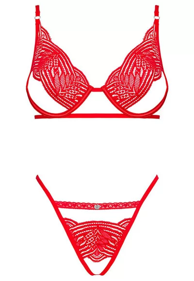 Mellania Lingerie sexy 2 pcs Rouge