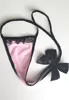 Nuisette rose délicate en voile dentelle et string