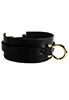 Omega wrap choker Cuir Noir