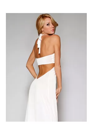 Robe longue noire épaules nues