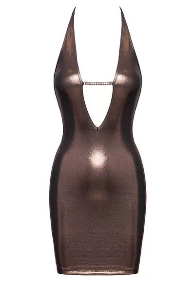 Robe sexy décolletée et string bijou