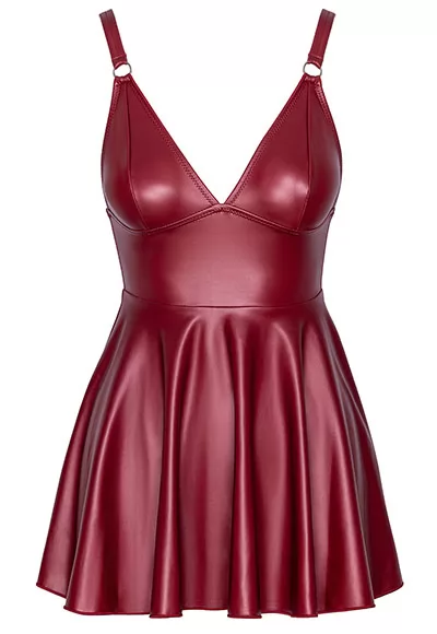 Robe sexy rouge évasée