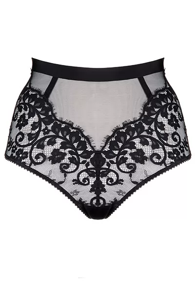 Slip Brésilien taille haute noir Rivoli