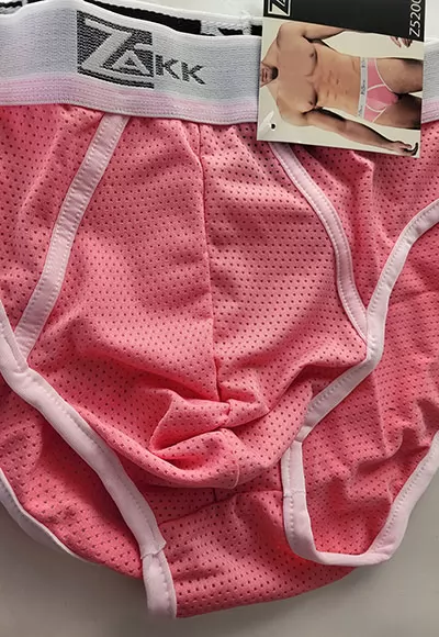 Slip rose pour homme