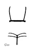 Soutien gorge et String ouverts Guimauve